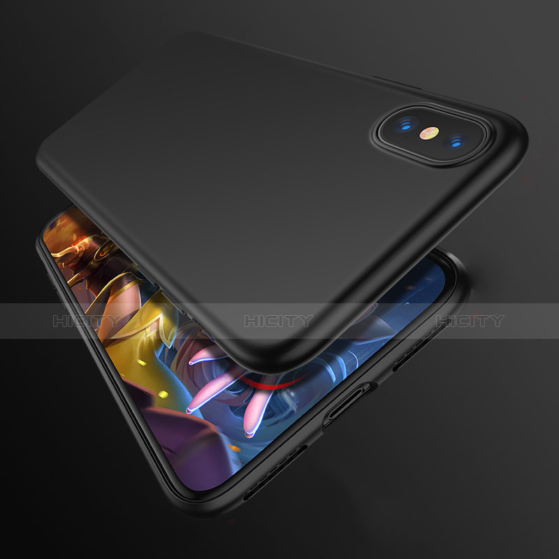 Custodia Silicone Ultra Sottile Morbida S06 per Apple iPhone Xs Nero