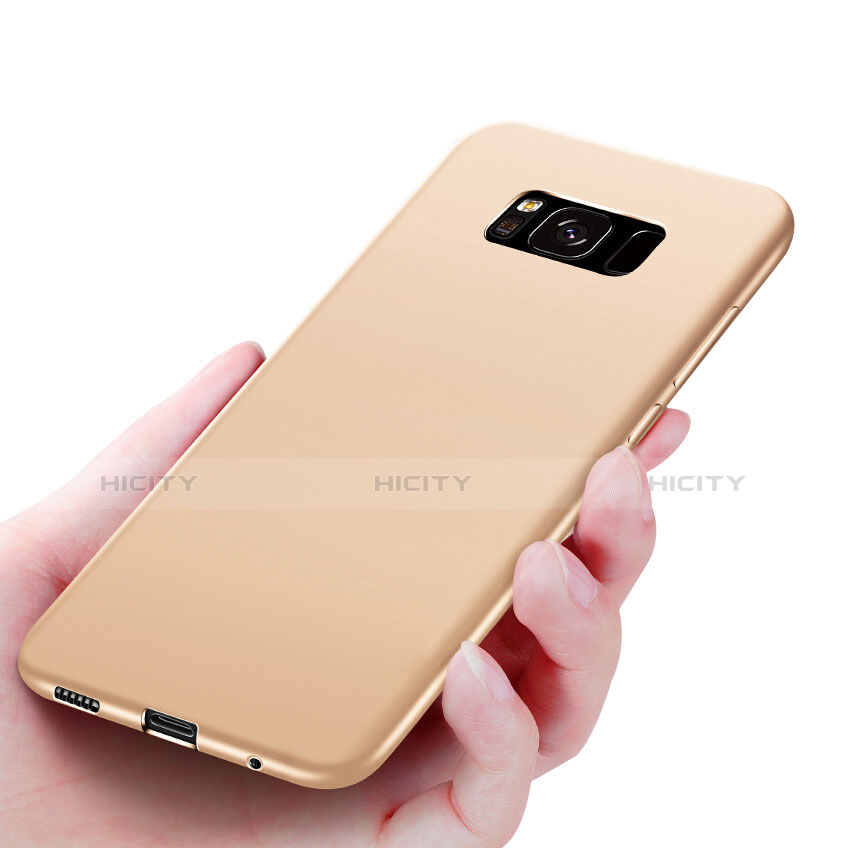 Custodia Silicone Ultra Sottile Morbida S06 per Samsung Galaxy S8 Oro