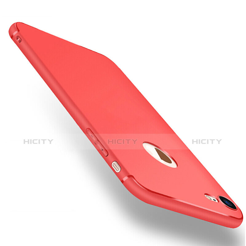 Custodia Silicone Ultra Sottile Morbida S07 per Apple iPhone 8 Rosso