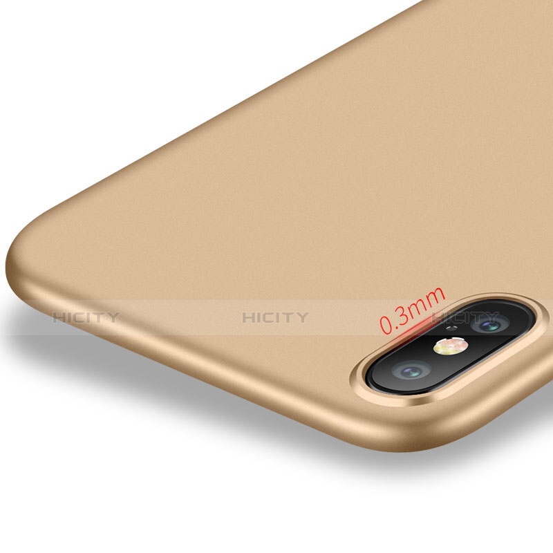 Custodia Silicone Ultra Sottile Morbida S14 per Apple iPhone Xs Oro