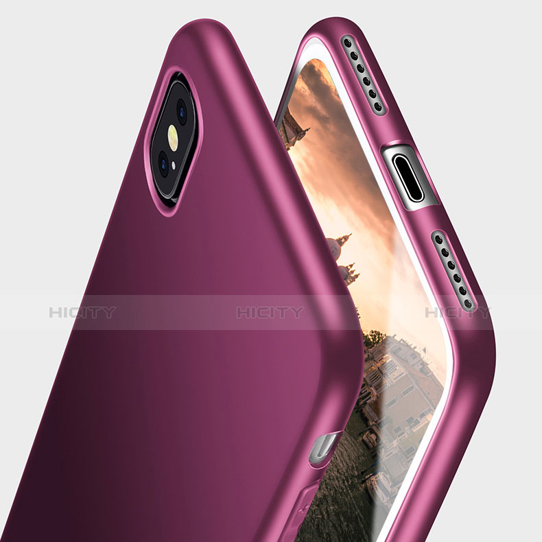 Custodia Silicone Ultra Sottile Morbida S15 per Apple iPhone Xs Max Viola