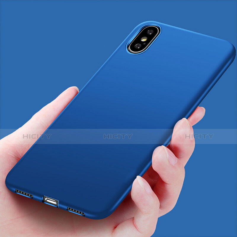 Custodia Silicone Ultra Sottile Morbida S16 per Apple iPhone X Blu