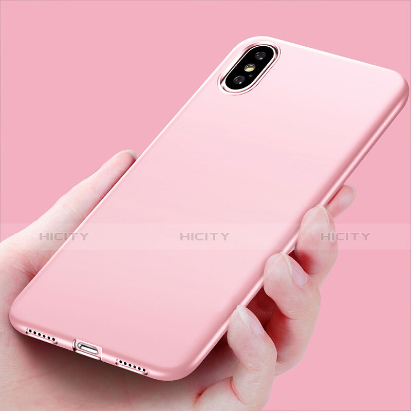 Custodia Silicone Ultra Sottile Morbida S16 per Apple iPhone X Rosa