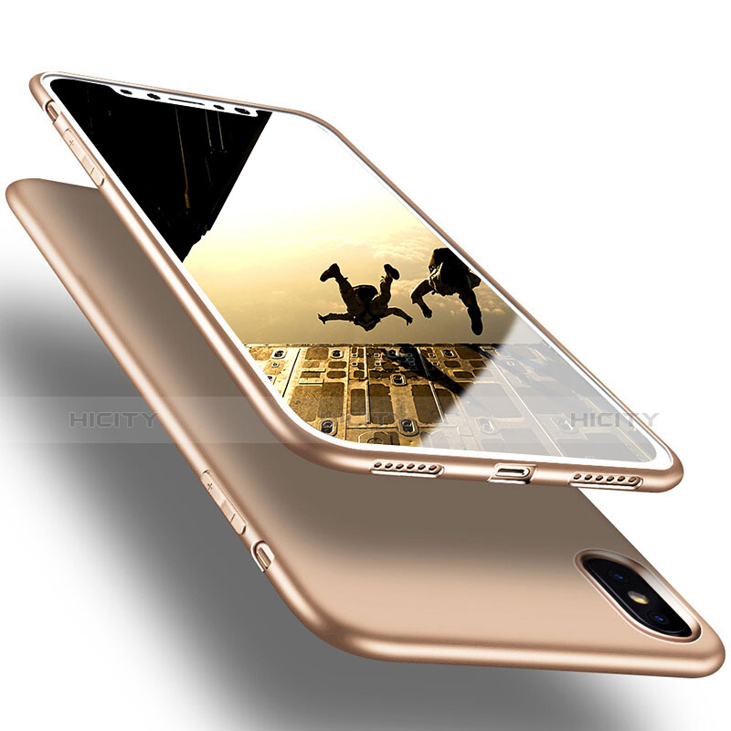 Custodia Silicone Ultra Sottile Morbida S16 per Apple iPhone Xs Max Oro