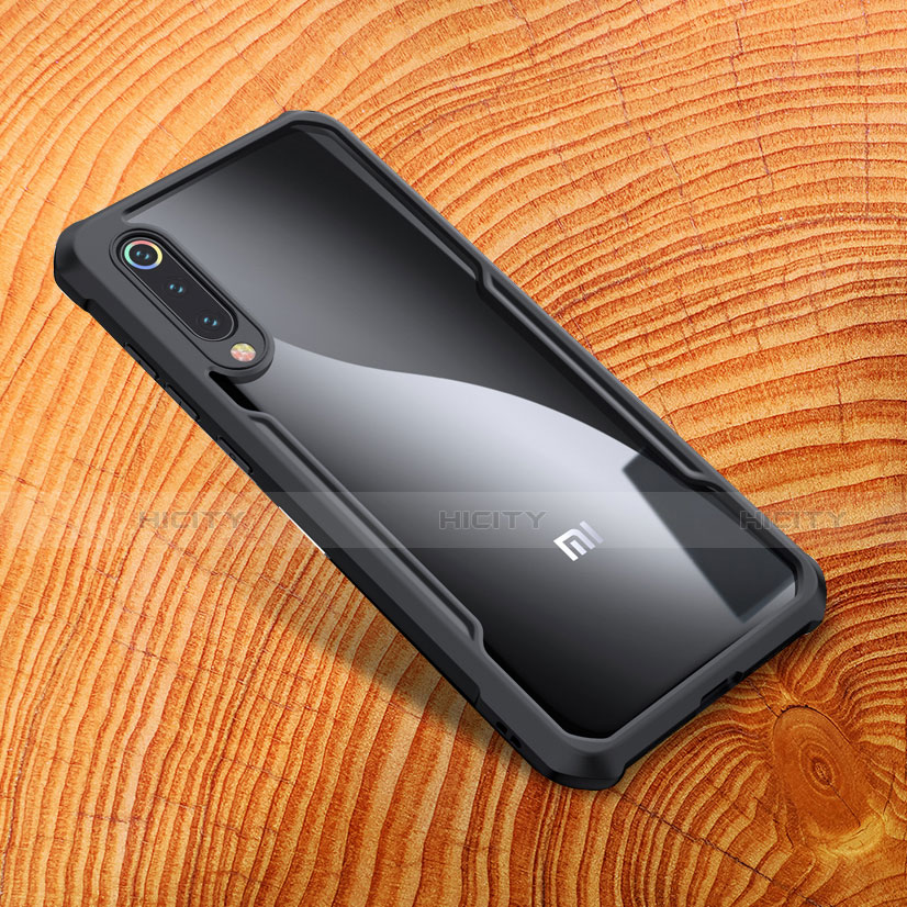 Custodia Silicone Ultra Sottile Morbida Specchio M01 per Xiaomi Mi 9 Lite Nero