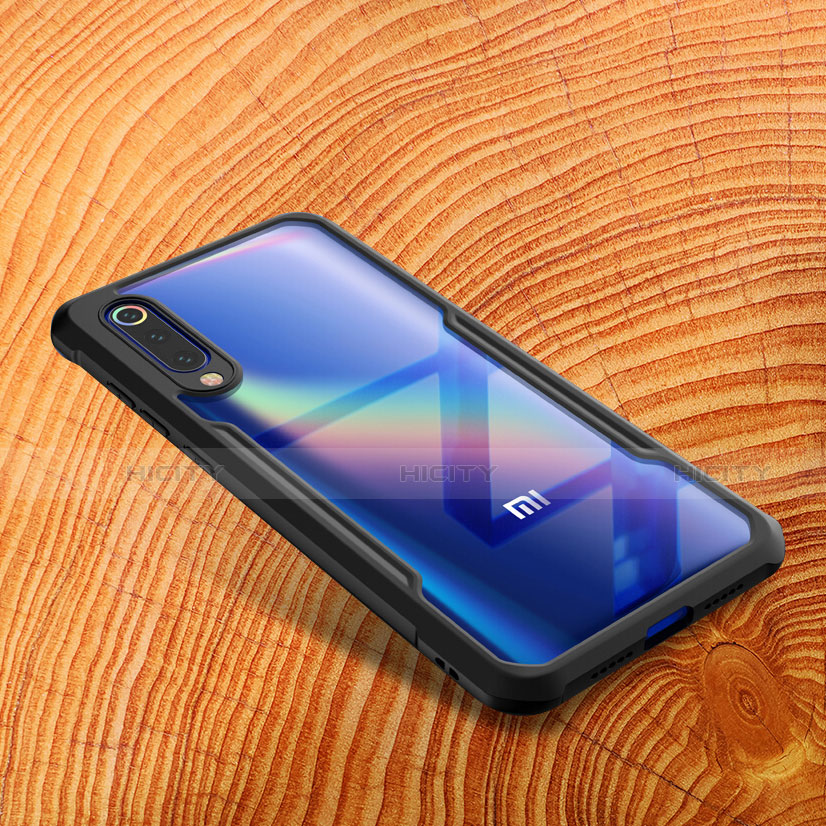 Custodia Silicone Ultra Sottile Morbida Specchio M01 per Xiaomi Mi 9 Lite Nero