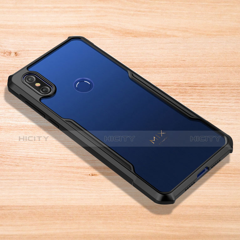 Custodia Silicone Ultra Sottile Morbida Specchio M01 per Xiaomi Mi Mix 3 Nero