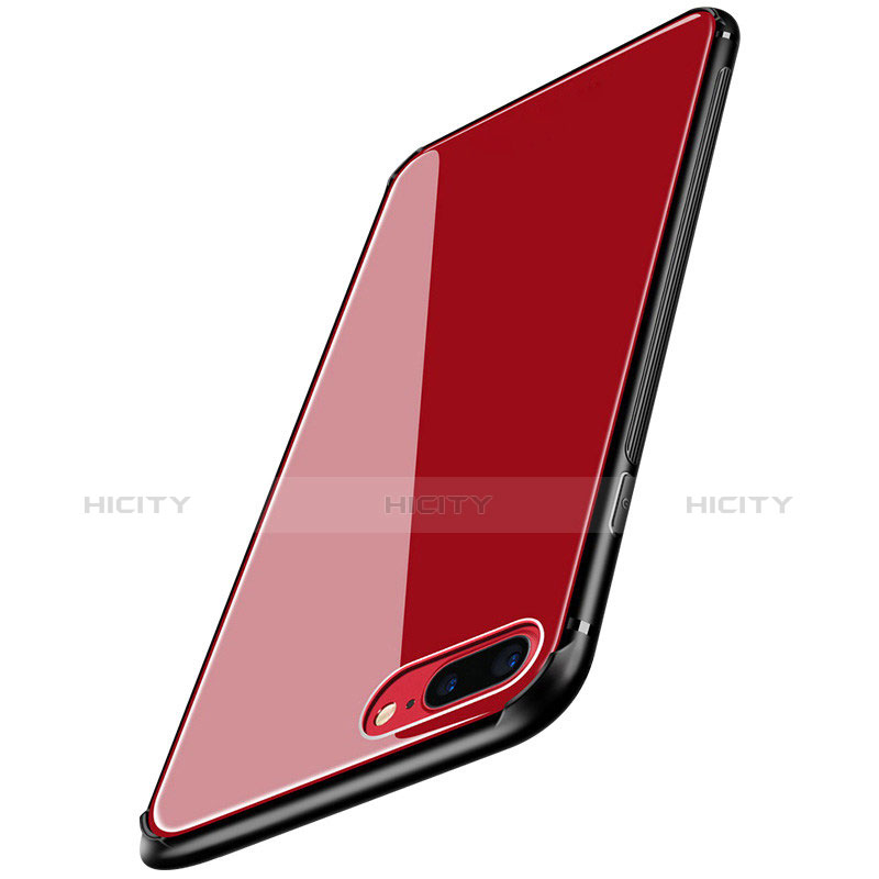 Custodia Silicone Ultra Sottile Morbida Specchio M03 per Apple iPhone 8 Plus Rosso