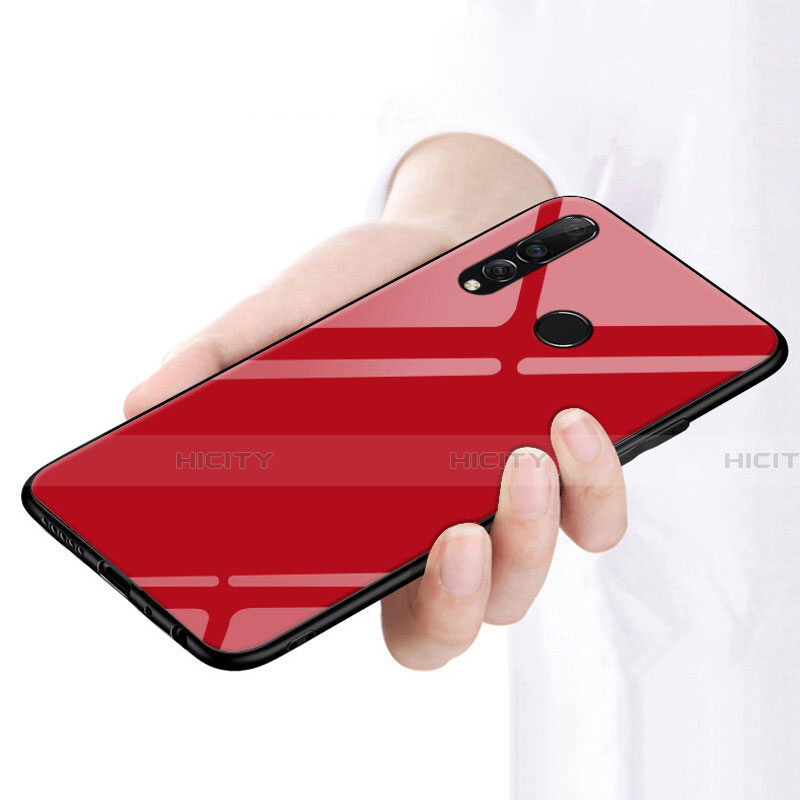 Custodia Silicone Ultra Sottile Morbida Specchio per Huawei Honor 20E Rosso