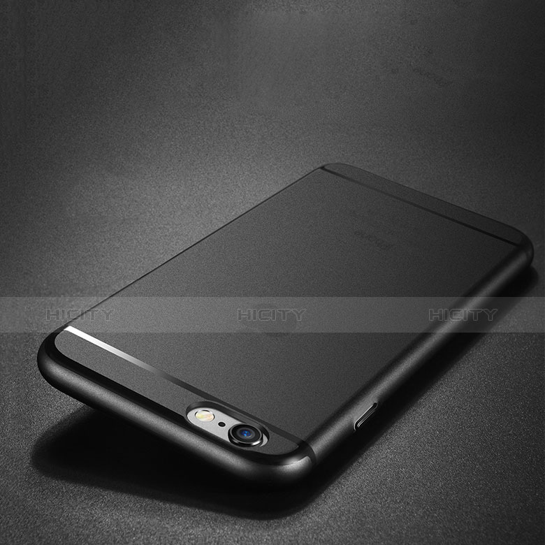 Custodia Silicone Ultra Sottile Morbida U01 per Apple iPhone 6S Plus Nero