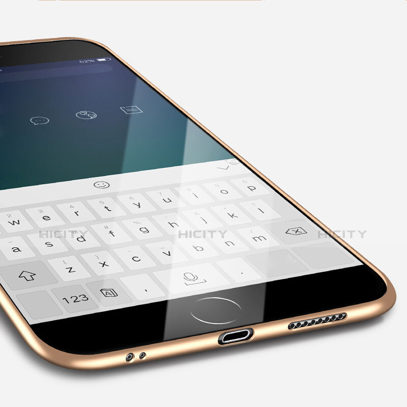 Custodia Silicone Ultra Sottile Morbida U14 per Apple iPhone 6 Oro