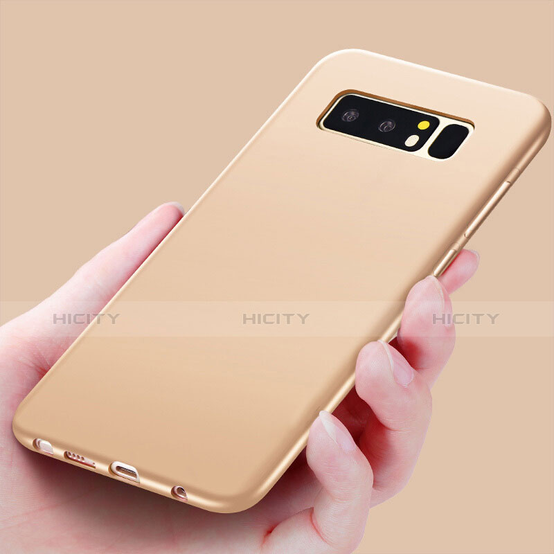 Custodia TPU Morbida Lucido per Samsung Galaxy Note 8 Duos N950F Oro