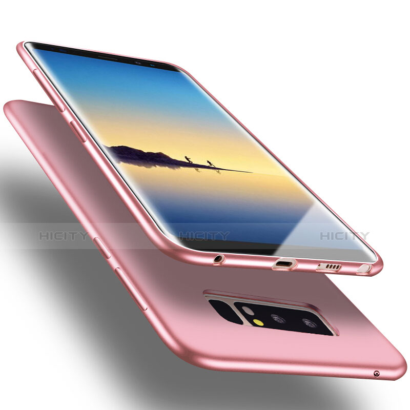 Custodia TPU Morbida Lucido per Samsung Galaxy Note 8 Duos N950F Oro Rosa