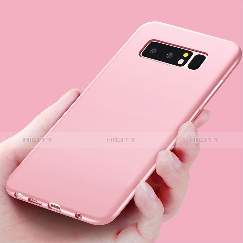 Custodia TPU Morbida Lucido per Samsung Galaxy Note 8 Duos N950F Oro Rosa