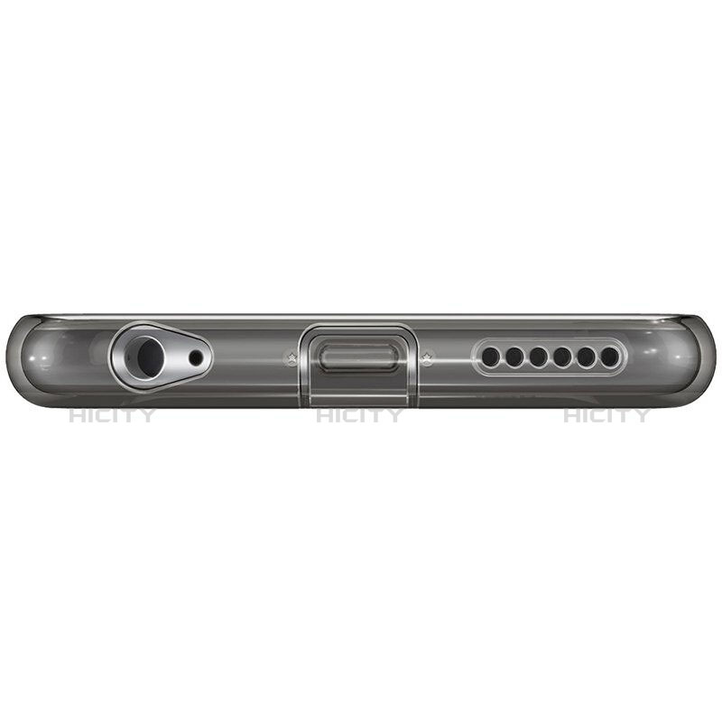 Custodia TPU Trasparente Ultra Sottile Morbida per Apple iPhone 6 Plus Grigio Scuro