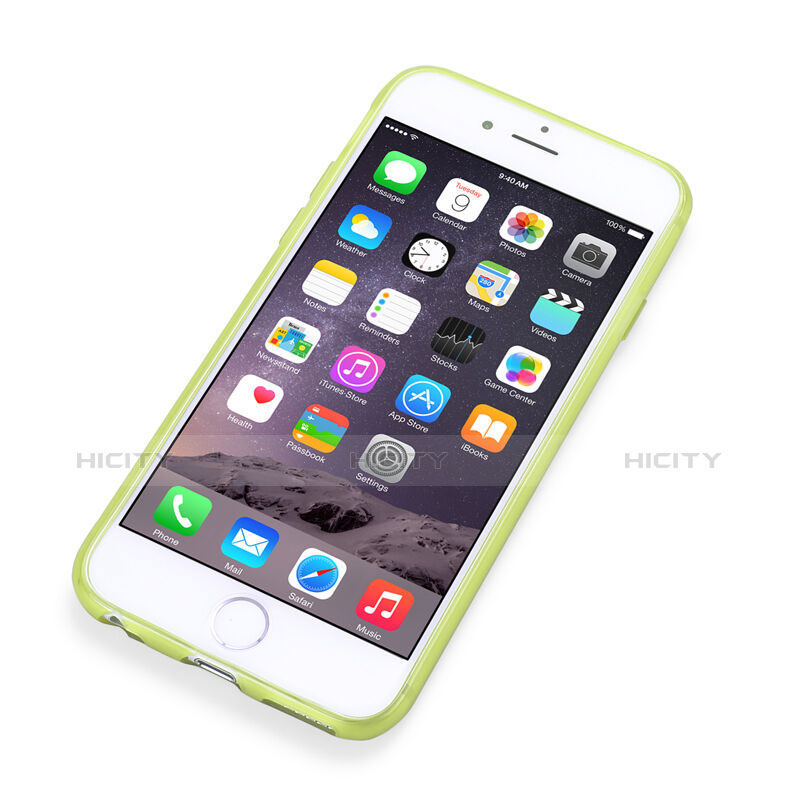 Custodia TPU Trasparente Ultra Sottile Morbida per Apple iPhone 6 Verde