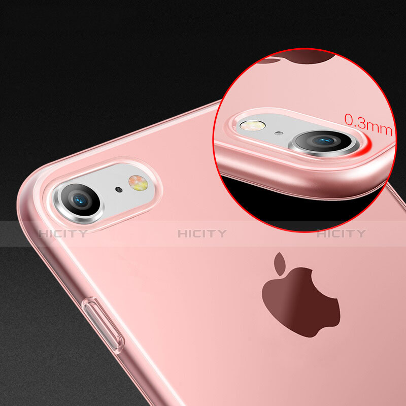 Custodia TPU Trasparente Ultra Sottile Morbida per Apple iPhone 7 Rosa