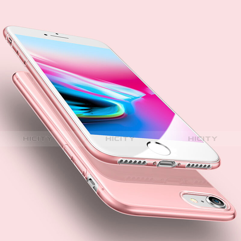 Custodia TPU Trasparente Ultra Sottile Morbida per Apple iPhone 7 Rosa