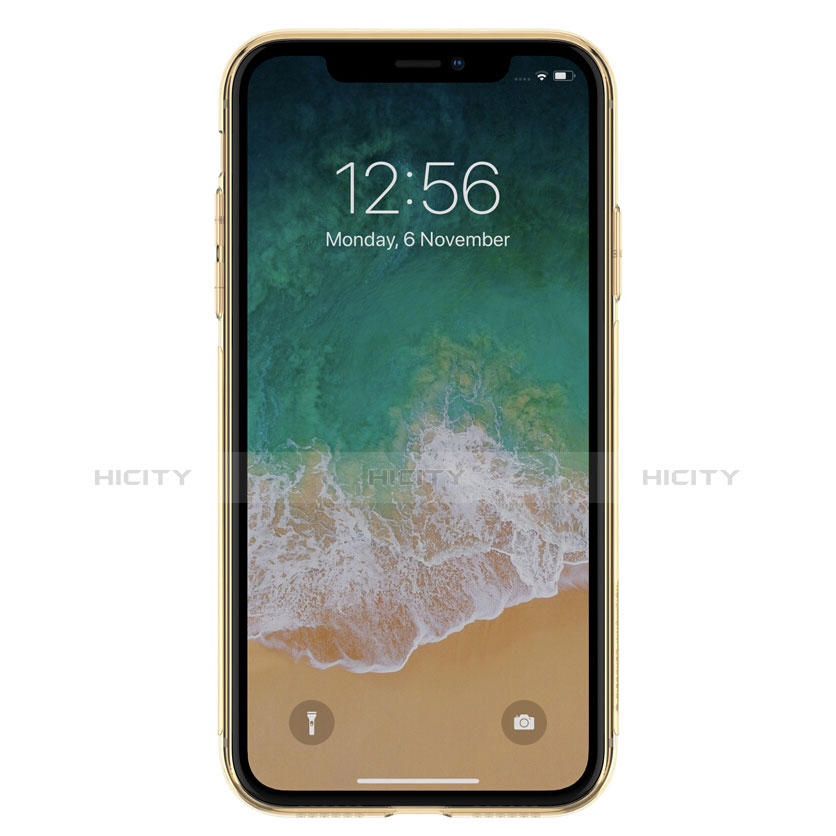 Custodia TPU Trasparente Ultra Sottile Morbida per Apple iPhone XR Oro