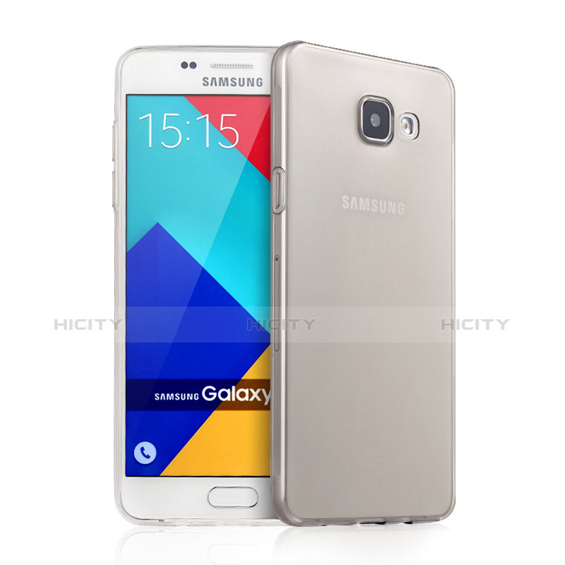 Custodia TPU Trasparente Ultra Sottile Morbida per Samsung Galaxy A5 (2016) SM-A510F Grigio