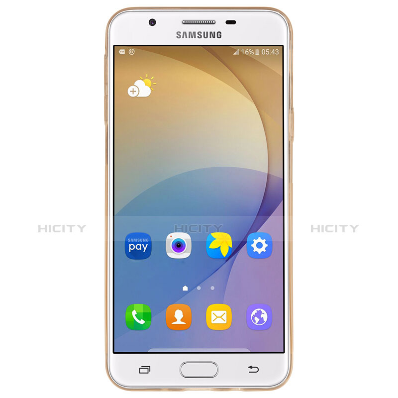 Custodia TPU Trasparente Ultra Sottile Morbida per Samsung Galaxy On5 (2016) G570 G570F Grigio