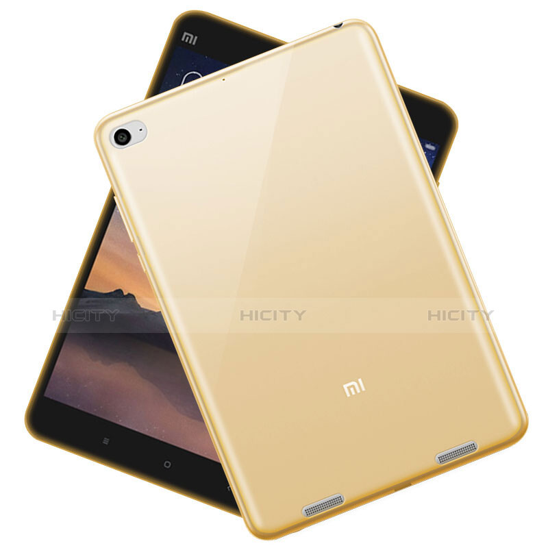 Custodia TPU Trasparente Ultra Sottile Morbida per Xiaomi Mi Pad 3 Oro