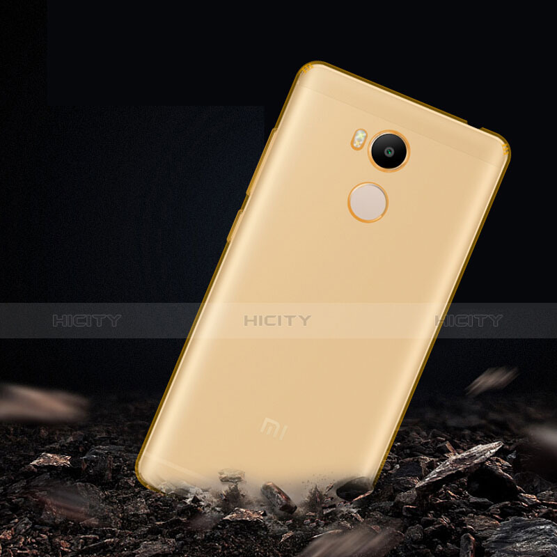 Custodia TPU Trasparente Ultra Sottile Morbida per Xiaomi Redmi 4 Prime High Edition Oro