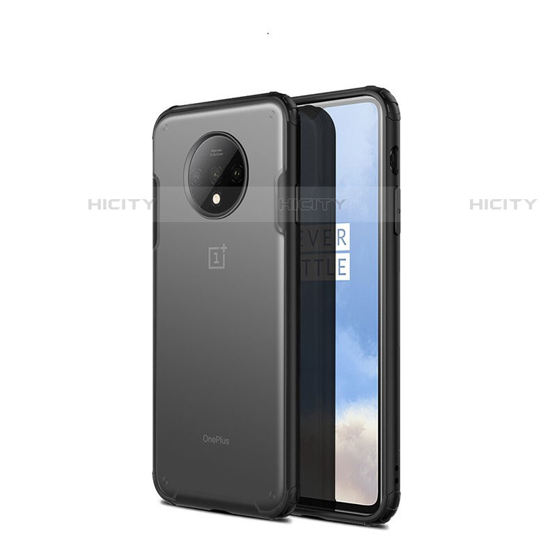 Custodia Ultra Slim Trasparente Rigida Cover Opaca per OnePlus 7T Nero