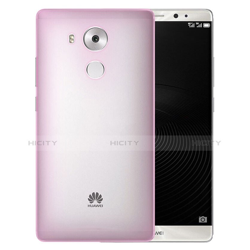 Custodia Ultra Slim Trasparente Rigida Opaca per Huawei Mate 8 Rosa