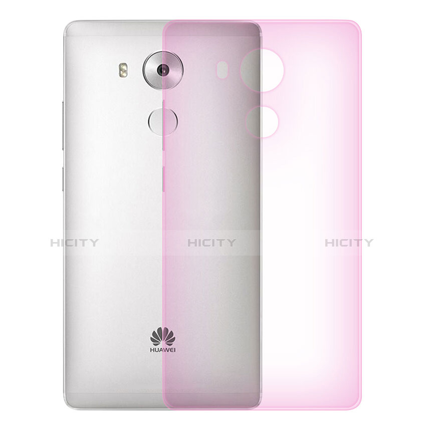 Custodia Ultra Slim Trasparente Rigida Opaca per Huawei Mate 8 Rosa