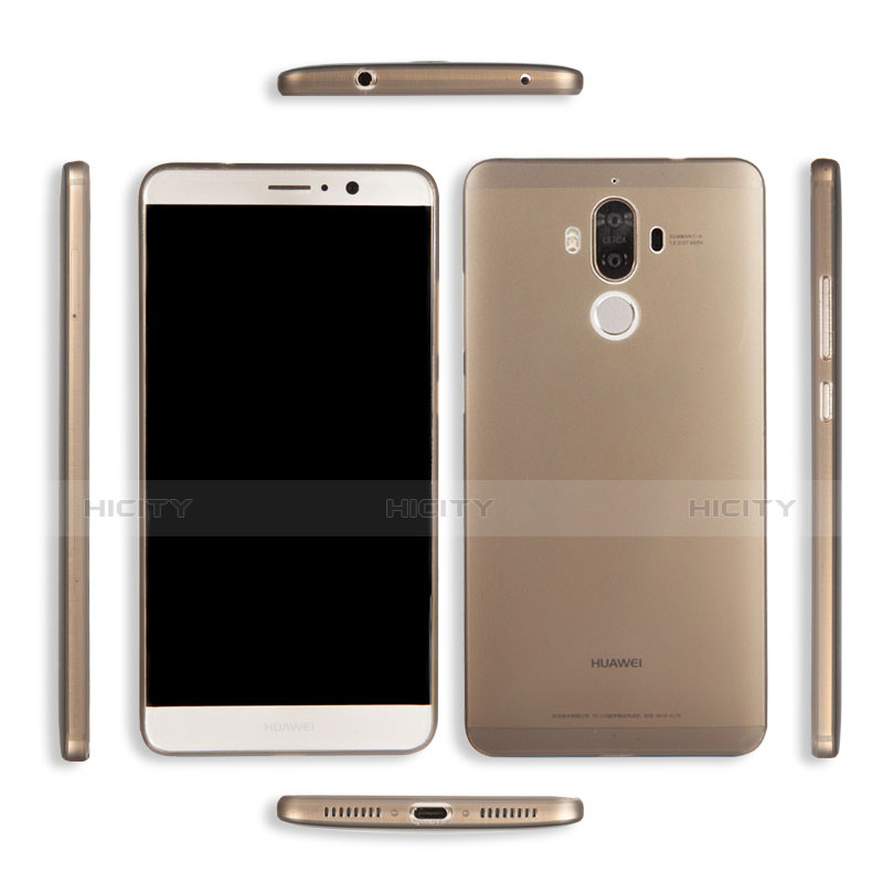 Custodia Ultra Slim Trasparente Rigida Opaca per Huawei Mate 9 Marrone