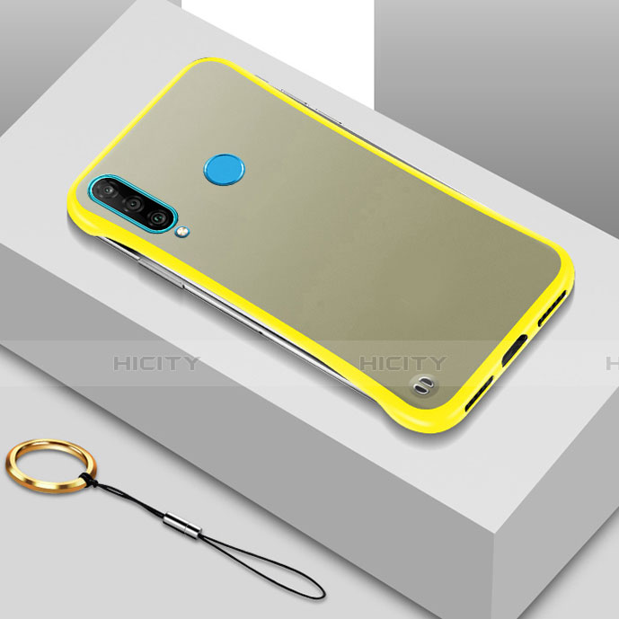 Custodia Ultra Sottile Trasparente Rigida Cover Opaca H01 per Huawei P30 Lite Giallo