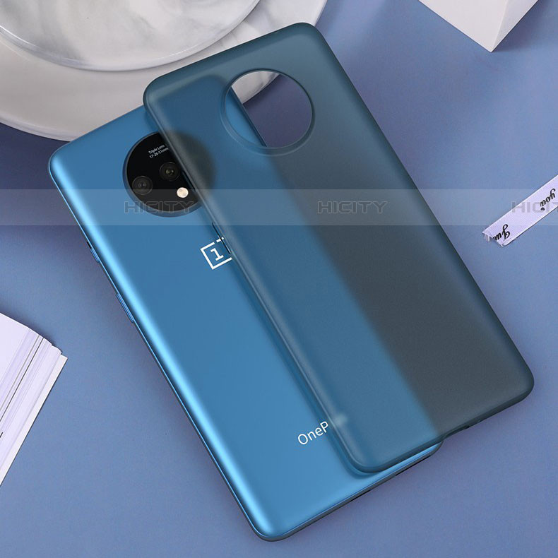 Custodia Ultra Sottile Trasparente Rigida Cover Opaca H01 per OnePlus 7T