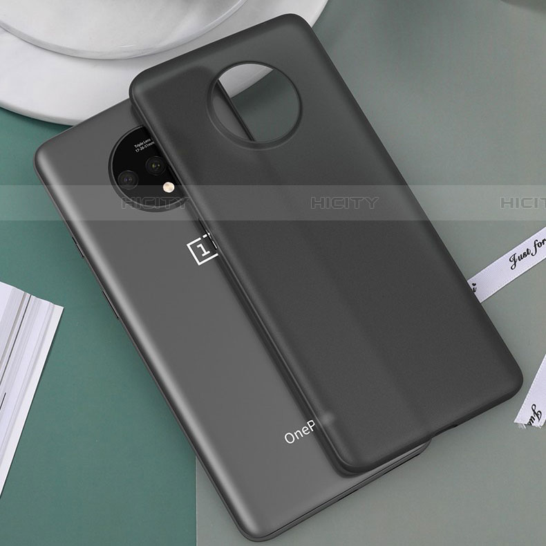 Custodia Ultra Sottile Trasparente Rigida Cover Opaca H01 per OnePlus 7T