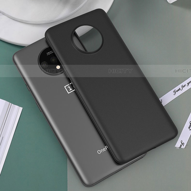 Custodia Ultra Sottile Trasparente Rigida Cover Opaca H01 per OnePlus 7T