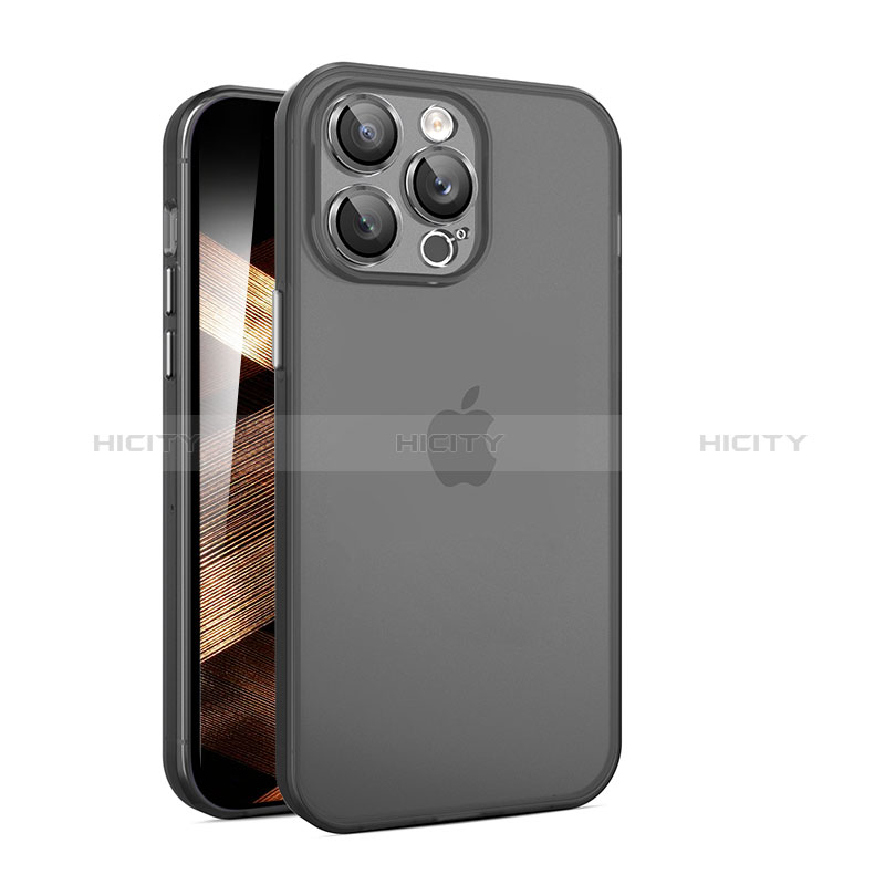 Custodia Ultra Sottile Trasparente Rigida Cover Opaca QC per Apple iPhone 15 Pro Nero