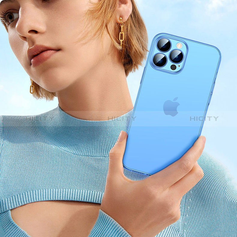 Custodia Ultra Sottile Trasparente Rigida Cover Opaca QC1 per Apple iPhone 15 Pro Max