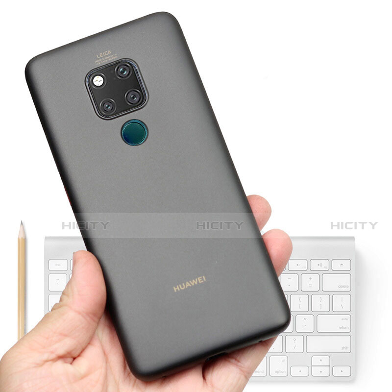 Custodia Ultra Sottile Trasparente Rigida Cover Opaca U01 per Huawei Mate 20 Grigio