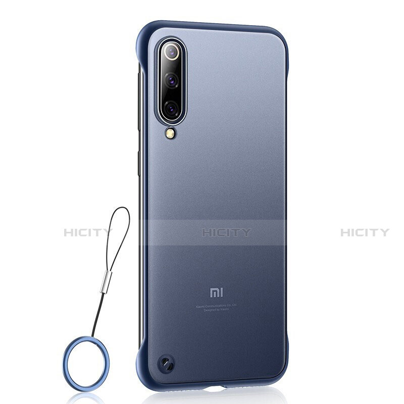 Custodia Ultra Sottile Trasparente Rigida Cover Opaca U01 per Xiaomi Mi A3 Lite Blu