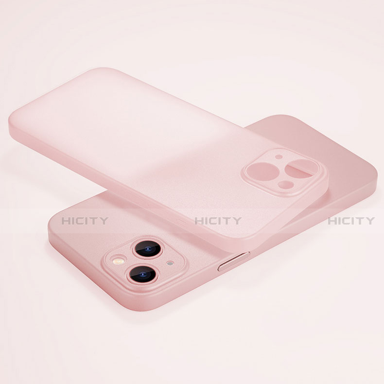 Custodia Ultra Sottile Trasparente Rigida Cover Opaca U02 per Apple iPhone 15 Plus Rosa