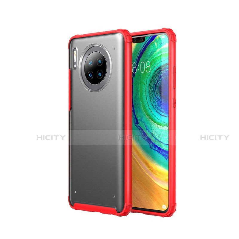 Custodia Ultra Sottile Trasparente Rigida Cover Opaca U02 per Huawei Mate 30 Pro 5G Rosso