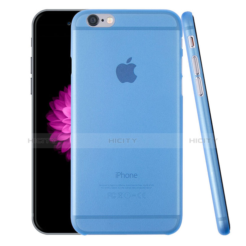 Custodia Ultra Sottile Trasparente Rigida Opaca per Apple iPhone 6 Blu