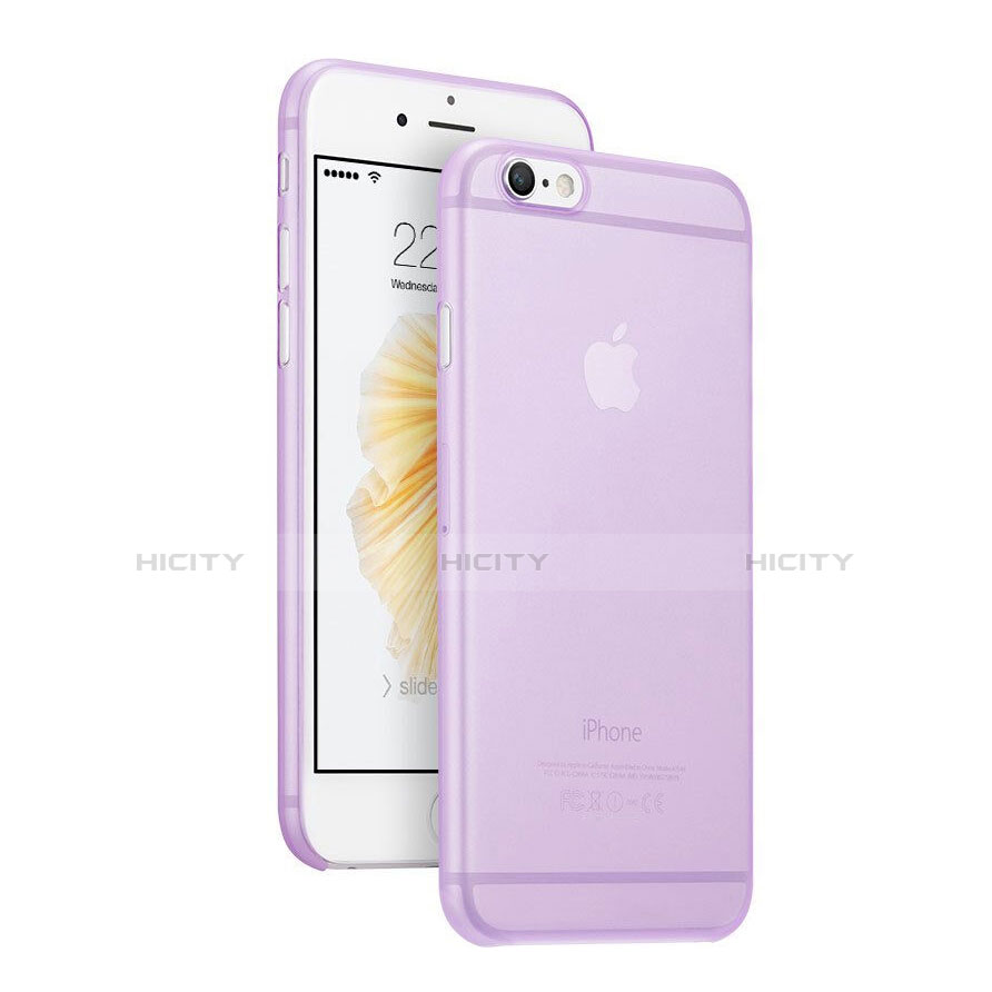 Custodia Ultra Sottile Trasparente Rigida Opaca per Apple iPhone 6 Plus Viola