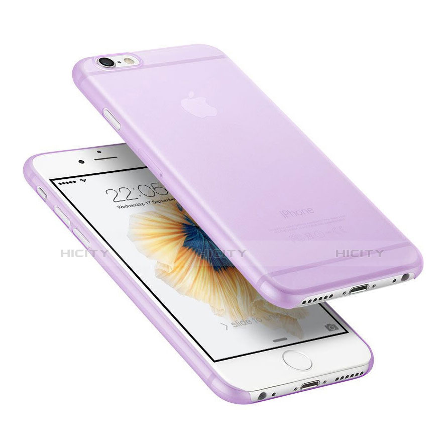 Custodia Ultra Sottile Trasparente Rigida Opaca per Apple iPhone 6 Plus Viola