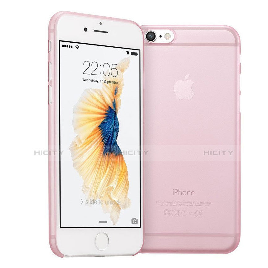 Custodia Ultra Sottile Trasparente Rigida Opaca per Apple iPhone 6 Rosa