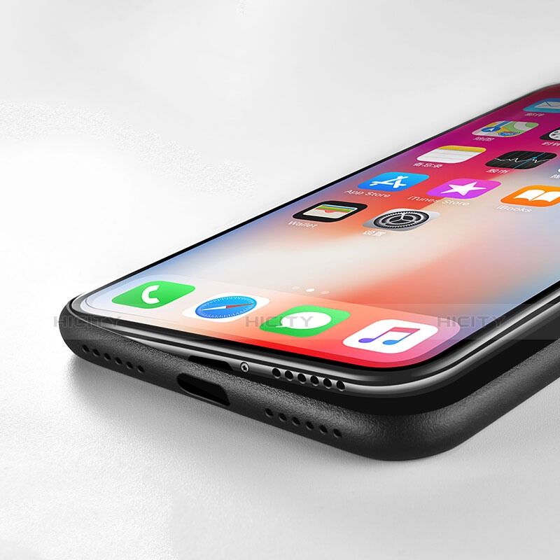 Custodia Ultra Sottile Trasparente Rigida Opaca per Apple iPhone Xs Nero