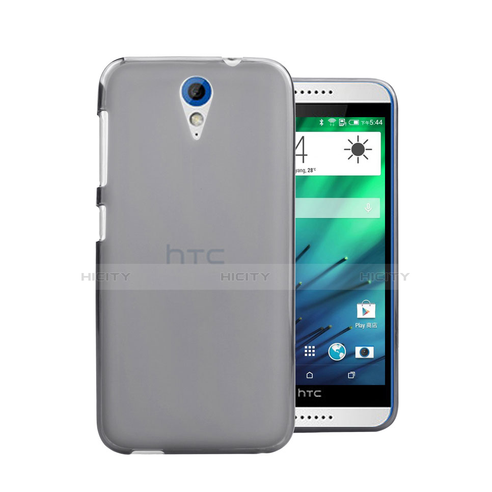 Custodia Ultra Sottile Trasparente Rigida Opaca per HTC Desire 820 Mini Grigio