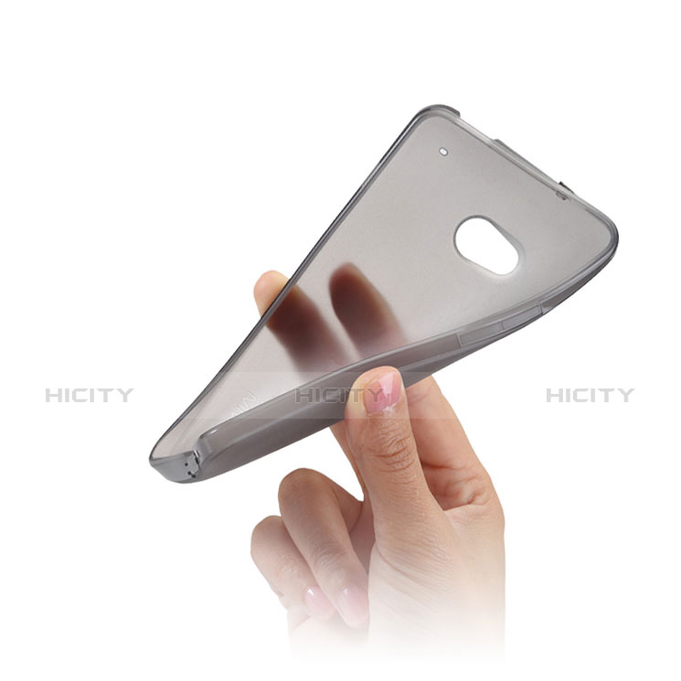 Custodia Ultra Sottile Trasparente Rigida Opaca per HTC One M7 Grigio