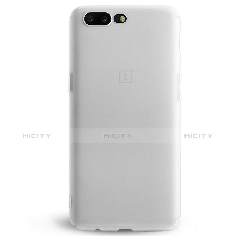 Custodia Ultra Sottile Trasparente Rigida Opaca per OnePlus 5 Bianco