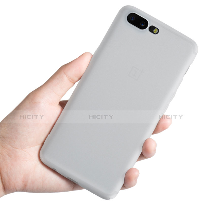 Custodia Ultra Sottile Trasparente Rigida Opaca per OnePlus 5 Bianco